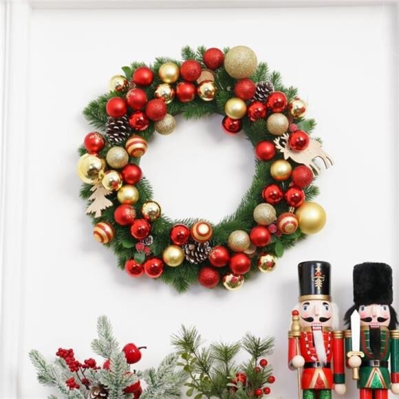 24ct Christmas Ball Ornaments Shatterproof Christmas Ornaments Set Decorations - Picture 5 of 7